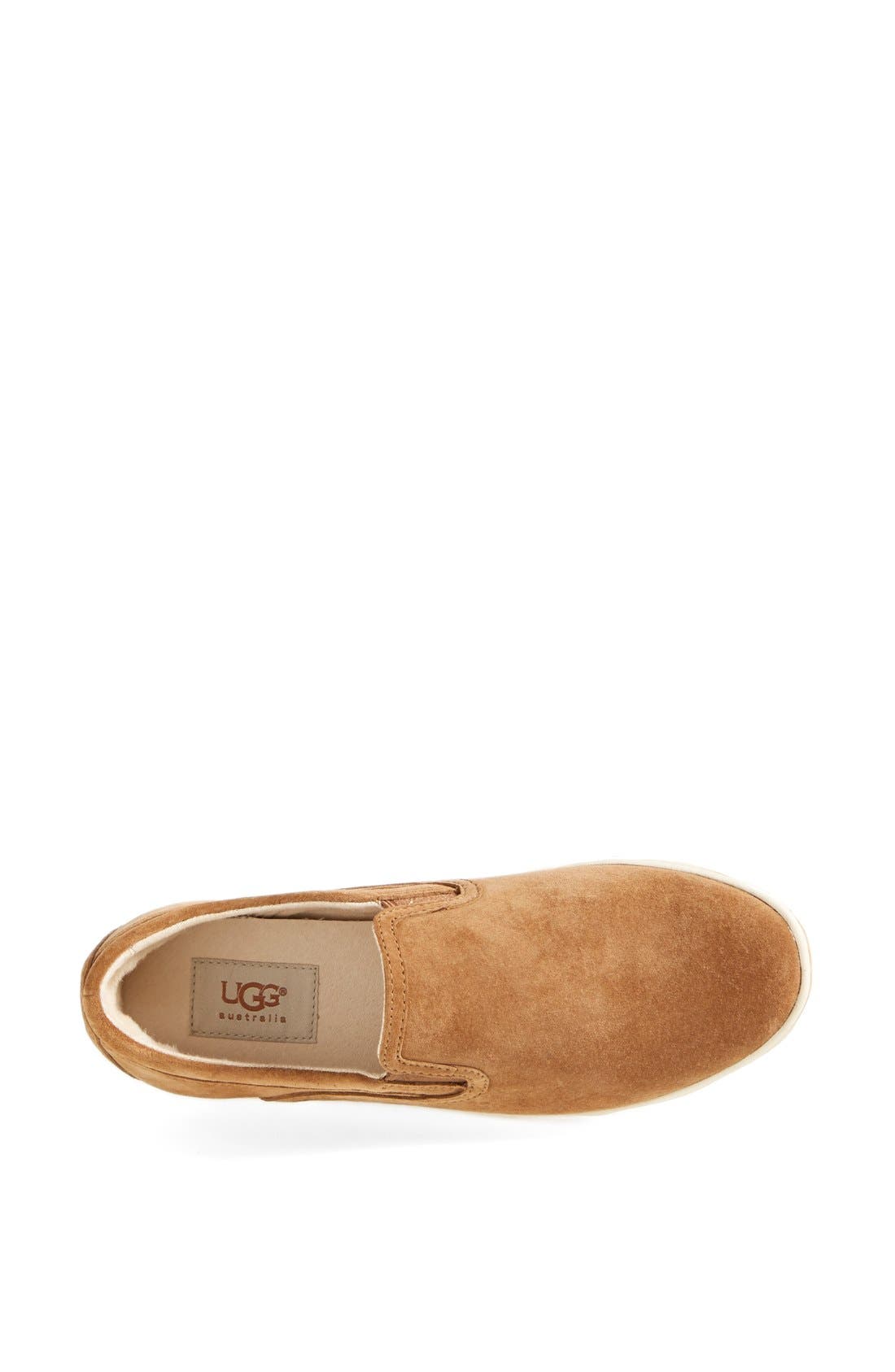 UGG<sup>®</sup> Fierce Water Resistant Suede Slip-On Sneaker, Alternate, color, 