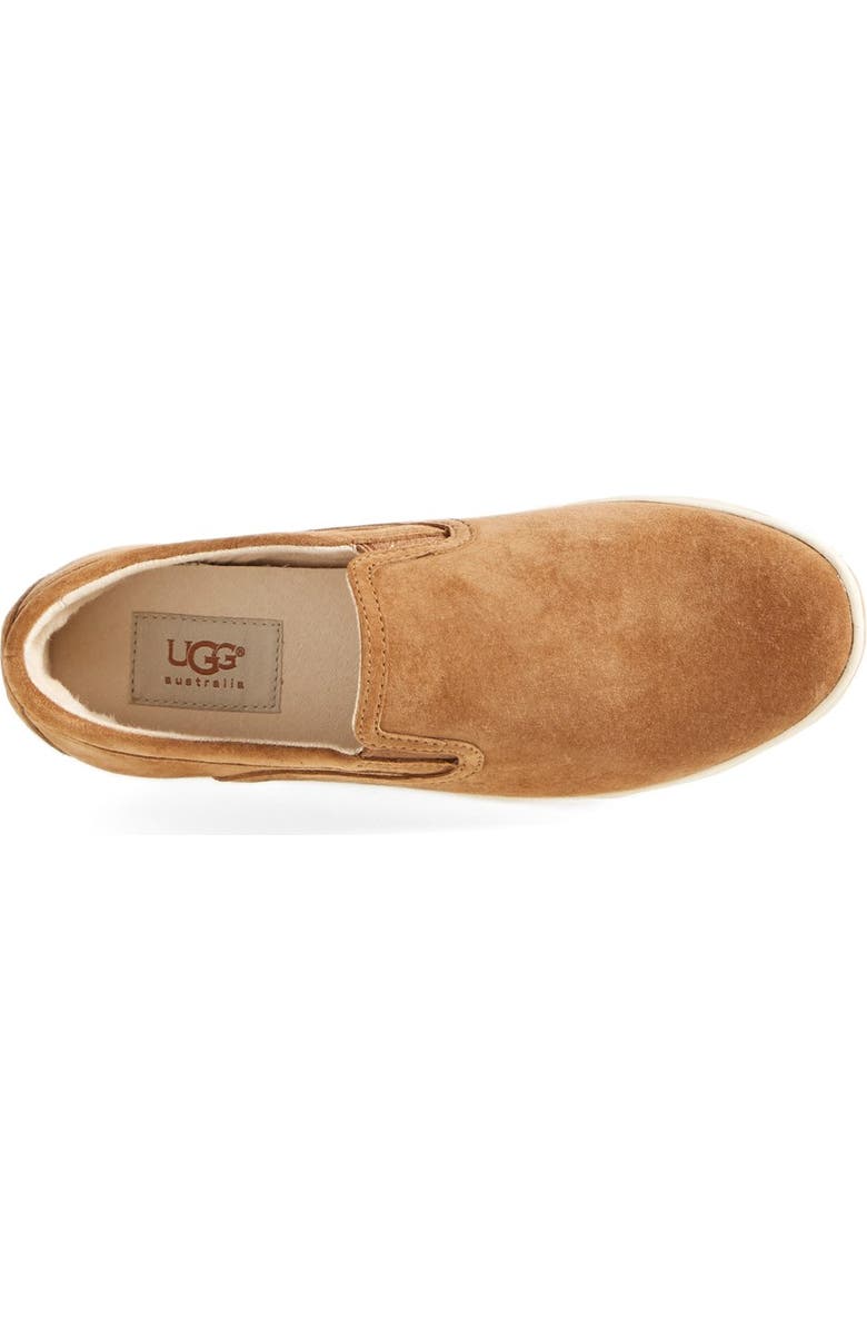 UGG<sup>®</sup> Fierce Water Resistant Suede Slip-On Sneaker, Alternate, color,