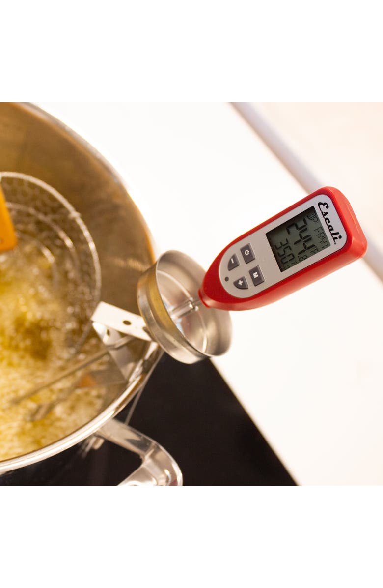ESCALI Digital Candy and Deep Fry Thermometer, Alternate, color, Red