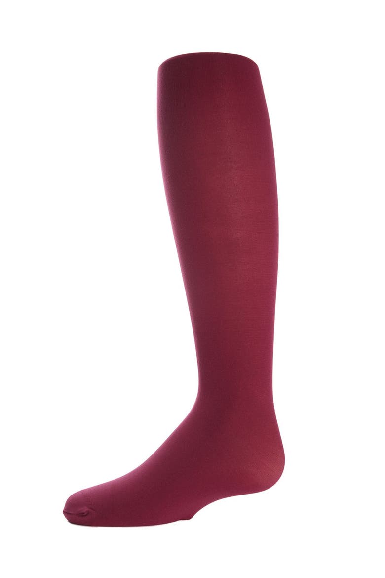 Winter Opaque Nylon Tights, Main, color, Burgundy