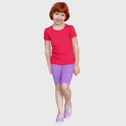 CITY THREADS Girls 100% Cotton Short Sleeve Puff Classic Fit Tee