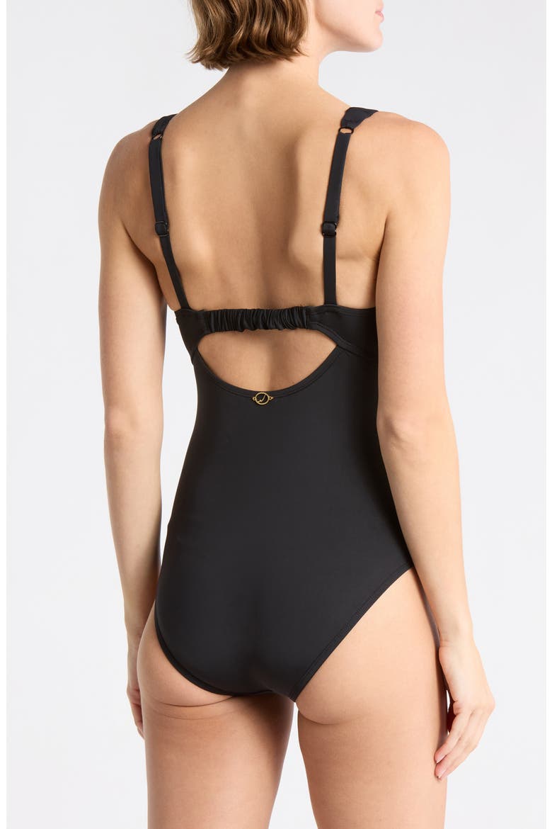 Jolie One-Piece Swimsuit, Alternate, color, BLACK
