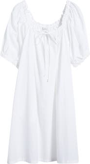 Nordstrom Tie Front Cotton Nightgown