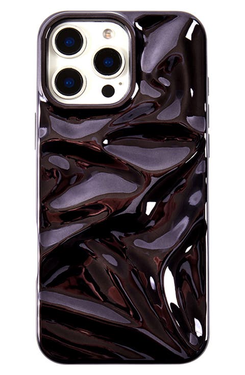 Black Crinkle iPhone 16 Pro Max Case
