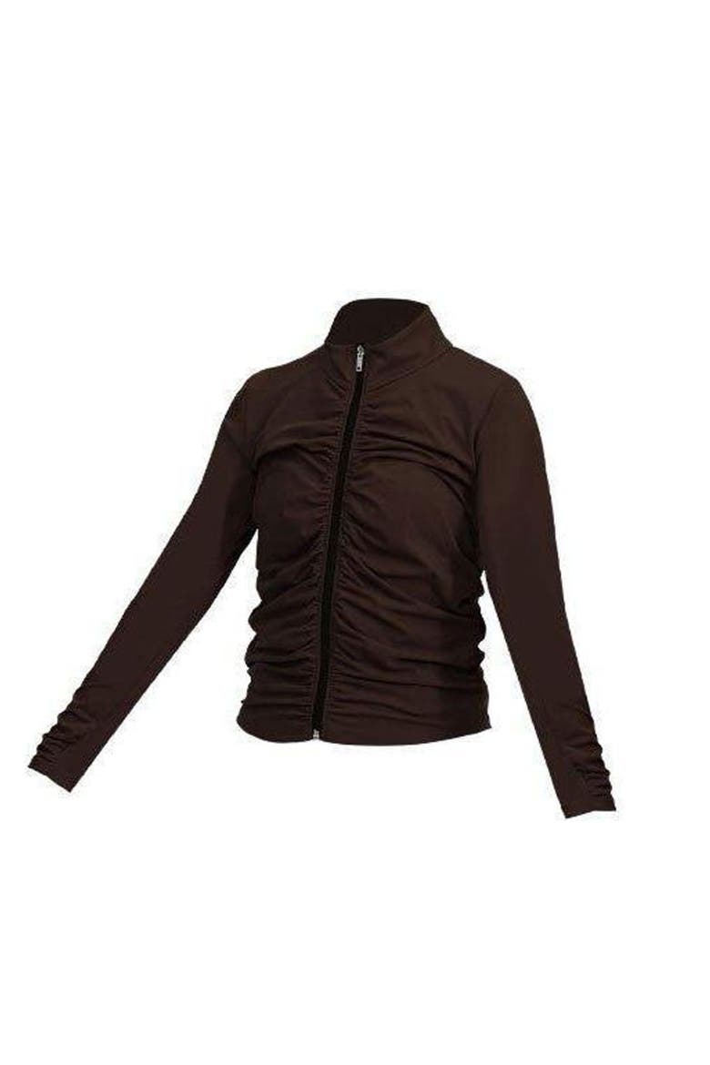 Cloud II Gather Jacket, Alternate, color, Espresso