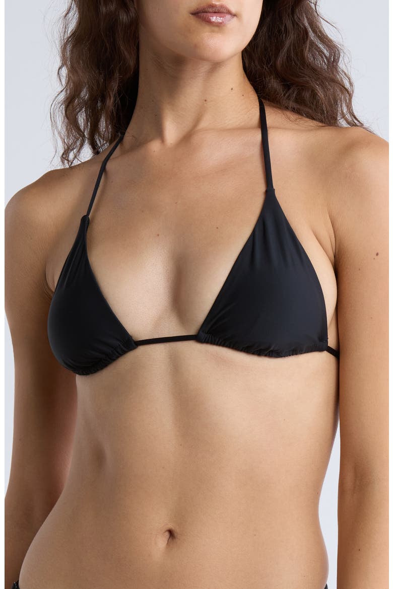 Vitals Triangle Bikini Top, Main, color, BLACK