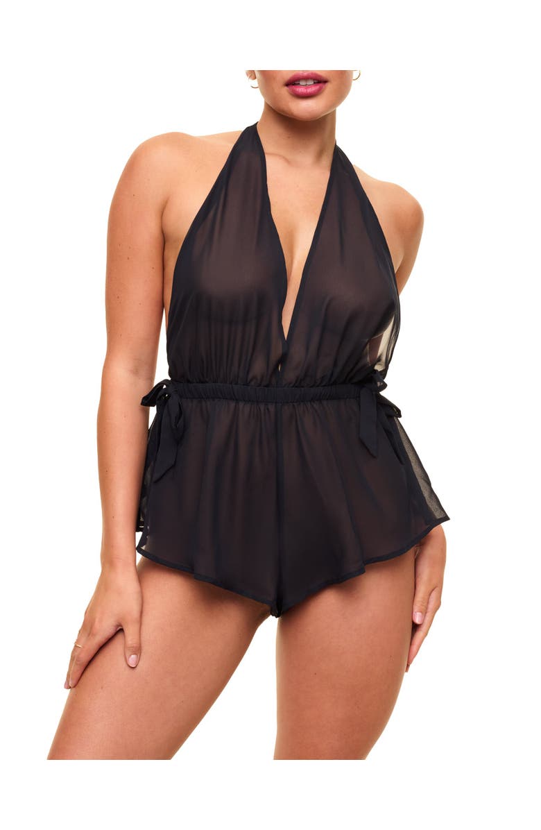 Adore Me Merilyn Romper Lingerie, Main, color, Black