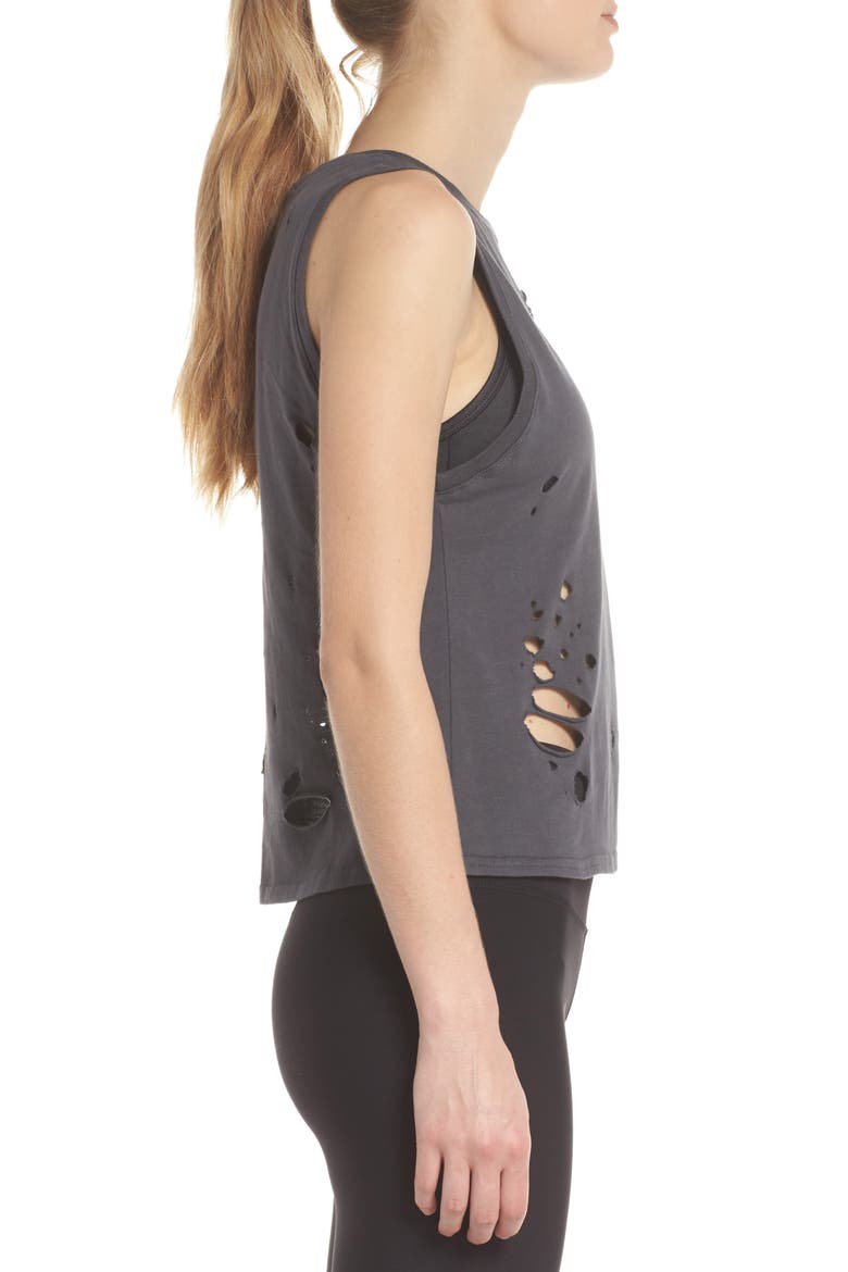 Harley Muscle Tank, Alternate, color, ANTHRACITE/ DISTRESSED HOLES