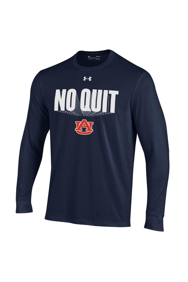 Youth Under Armour Navy Auburn Tigers Unity Bench Long Sleeve T-Shirt, Alternate, color, Navy