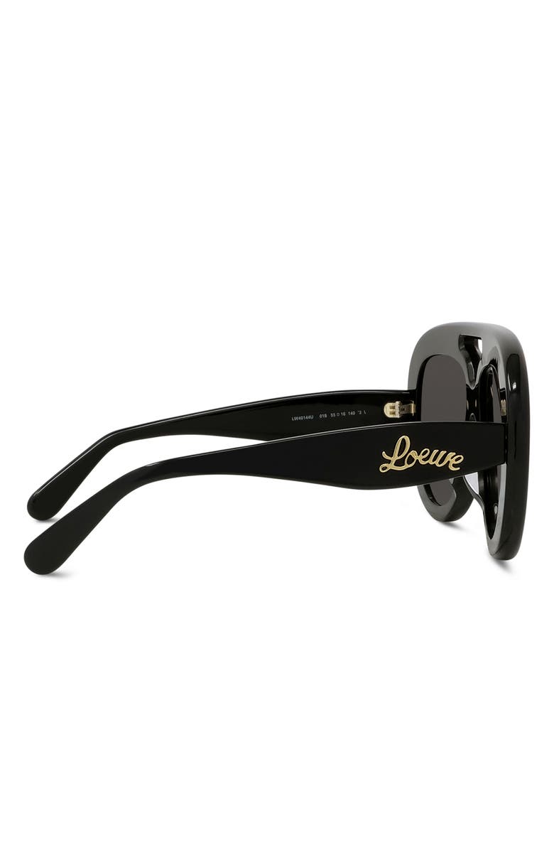 Loewe Curvy 55mm Gradient Pilot Sunglasses, Alternate, color,