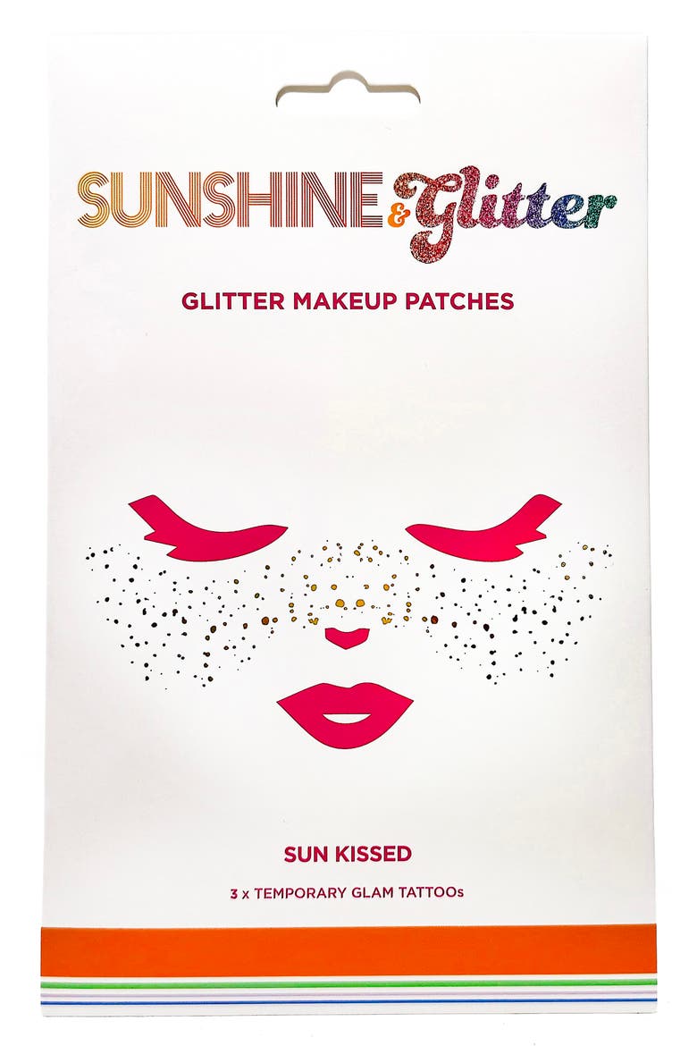 Glitter Makeup Patches, Main, color, GOLD