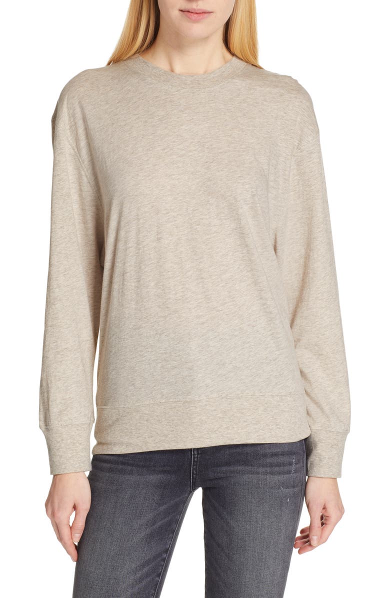 Vince Pima Cotton & Alpaca Pullover, Main, color, 
