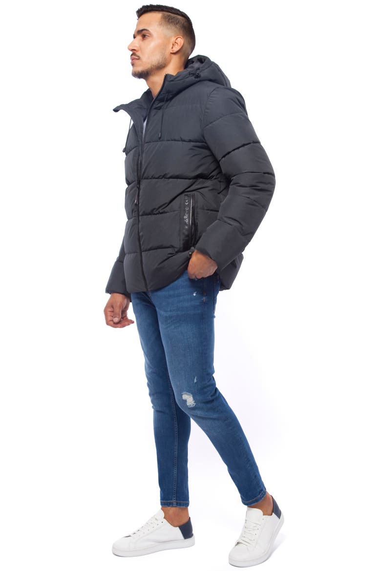 Heavyweight Thermal Heat Puffer Jacket, Alternate, color, Black Stone