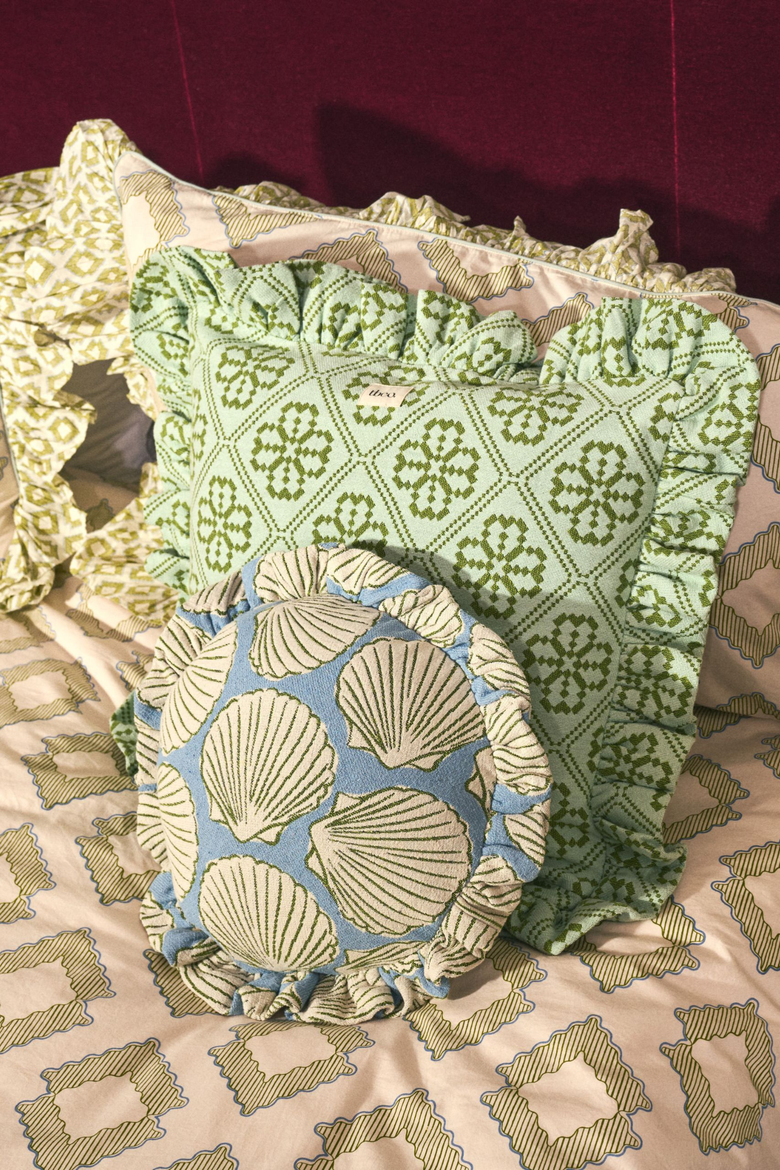 Cotton Floral Pillowcase, Alternate, color, Blue Floral