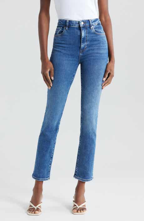 FRAME The Pencil Crop High Waist Ankle Slim Straight Leg Jeans