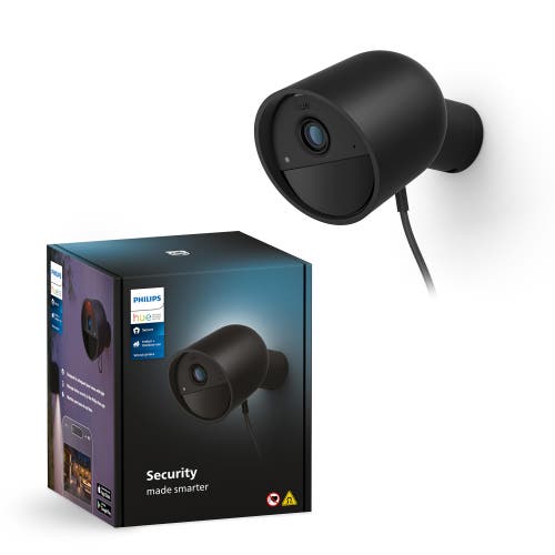 Philips Hue Hue Secure Wired Smart Security Camera in Black at Nordstrom
