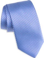 Eton Geometric Jacquard Silk Tie
