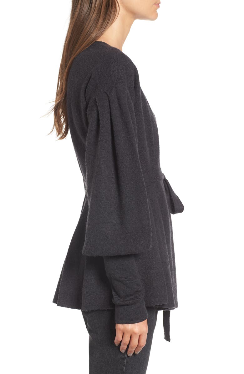 Treasure & Bond x Something Navy Wrap Cardigan, Alternate, color, 