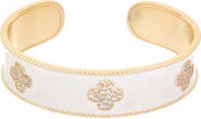 Juvell Pavé Clover Cuff Bracelet