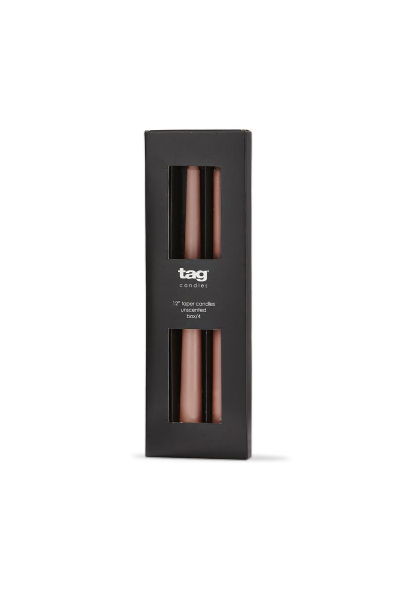 Color Studio Traditional Taper Unscented Candle BSet, Main, color, Pink