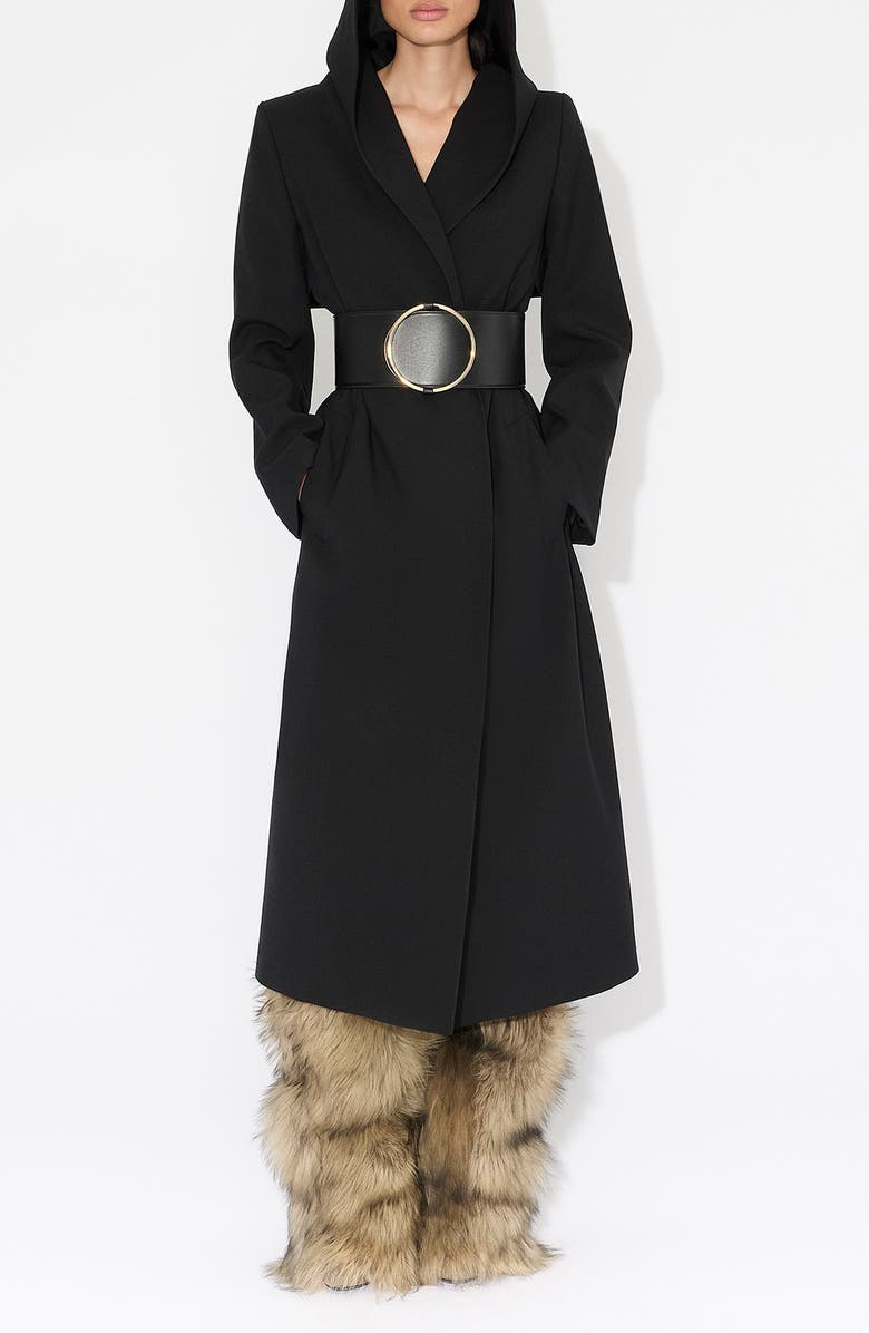 Alaïa Hooded Coat, Main, color,