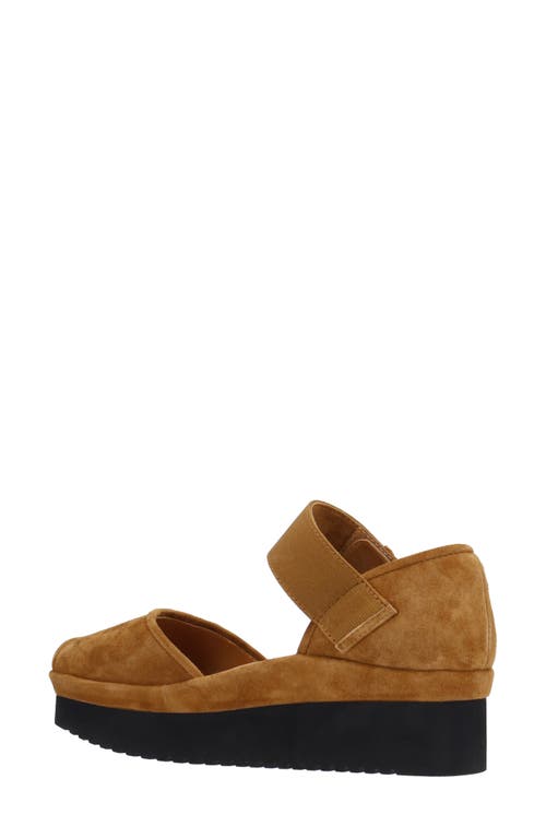 L'amour Des Pieds Amadour Platform Sandal In Brown
