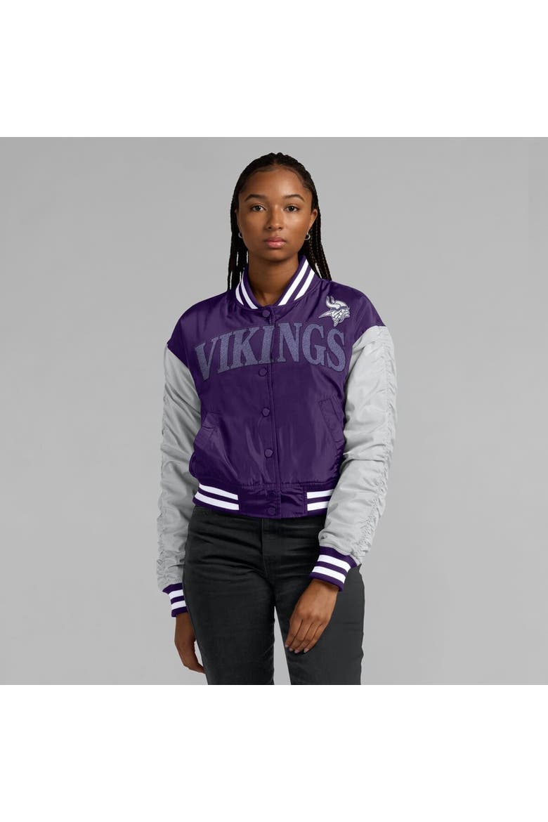 Women's Fanatics  Purple Minnesota Vikings Elements Wave Full-Snap Jacket, Alternate, color, Purple