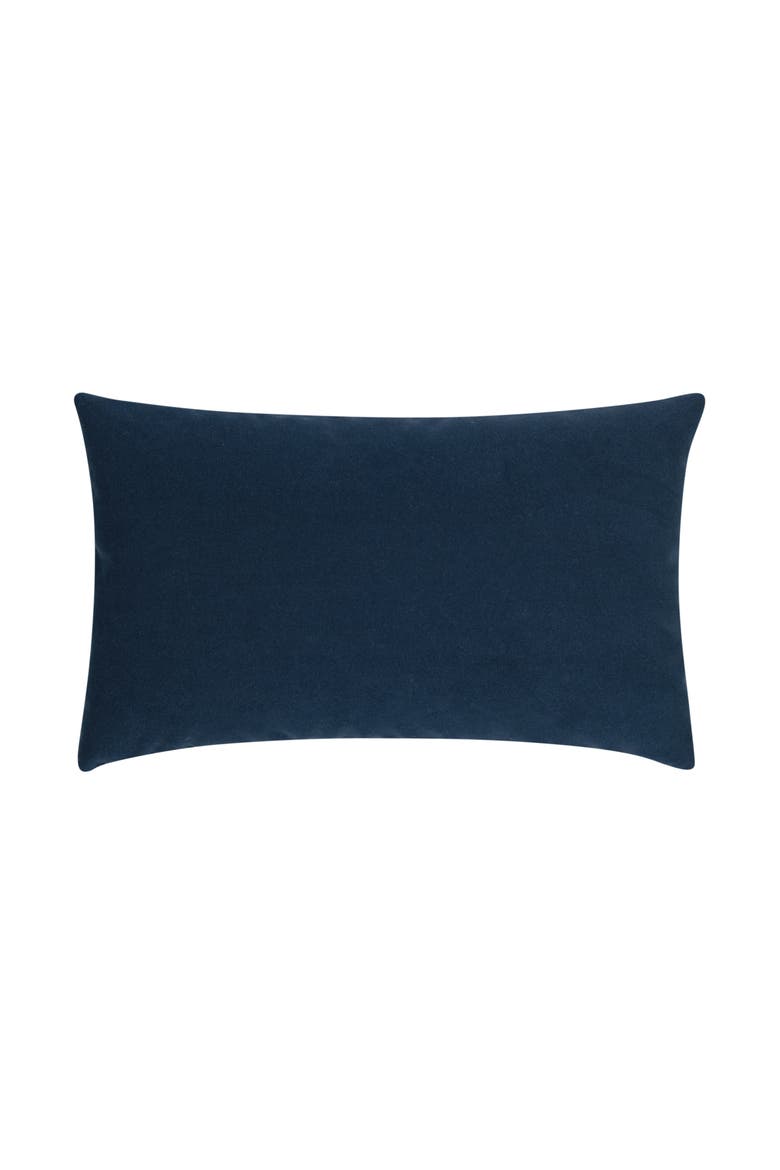Plush Velvet Indoor & Outdoor Woven Accent Pillow, Alternate, color, Midnight