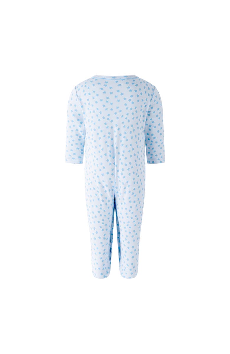 Rachel Riley Pima Star Footie, Alternate, color, Blue