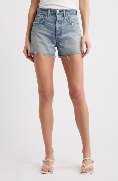 Bayville High Waist Cutoff Denim Shorts
