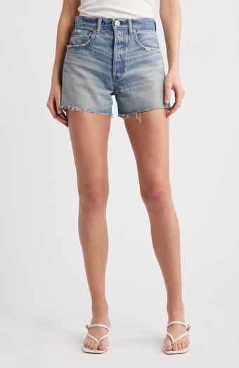 MOUSSY VINTAGE Bayville High Waist Cutoff Denim Shorts