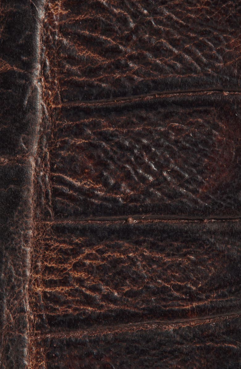 Torino Brushed Sheepskin Leather Belt, Alternate, color, Brown