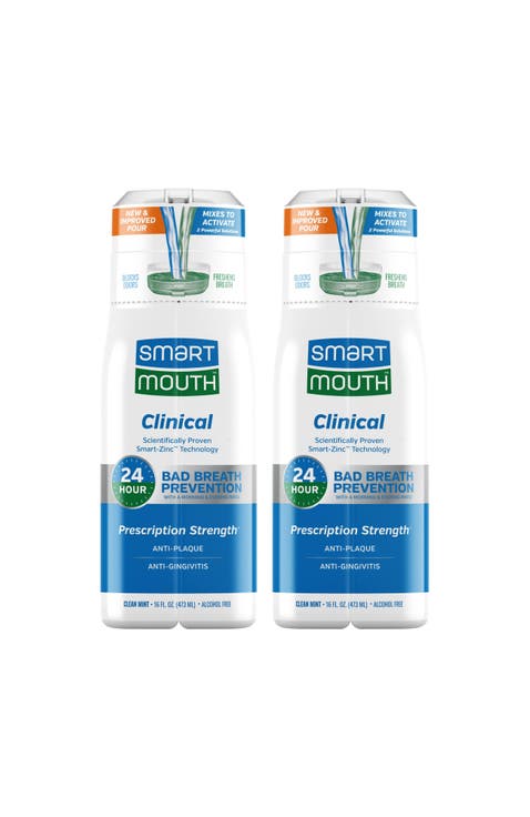 Clinical Activated Zinc Ion Mouthwash Clean Mint 16 Fl Oz 2 Pack Clean Mint Flavor, 16 Fl Oz (2 Pack)