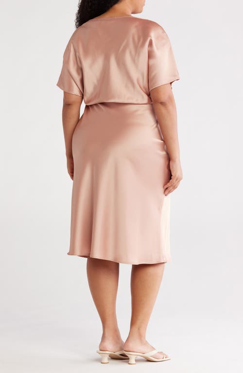 Renee C Satin Off The Shoulder Dress