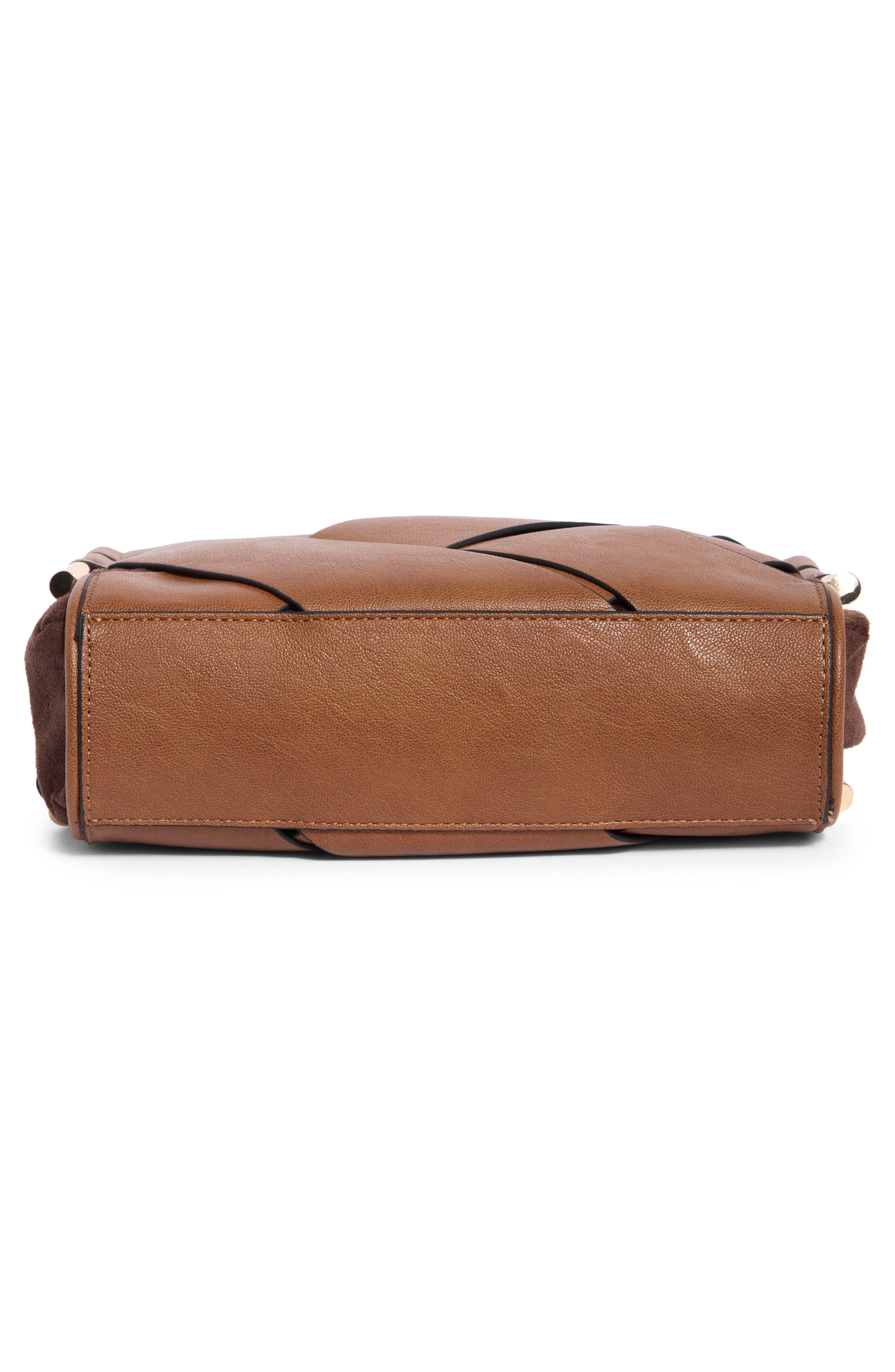 Ayla Faux Leather Crossbody Bag, Alternate, color, COGNAC