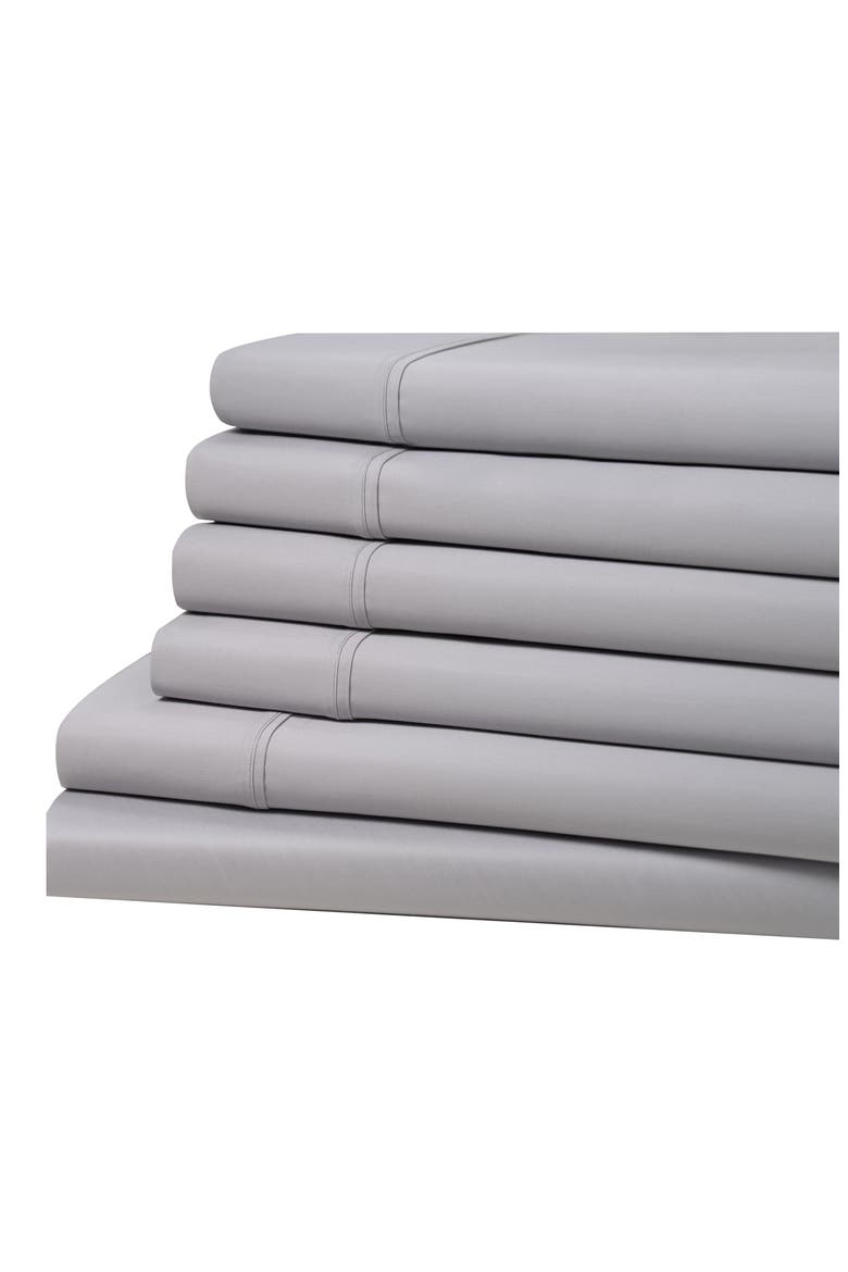 1500 Thread Count 6-Piece Sheet Set, Main, color, SILVER