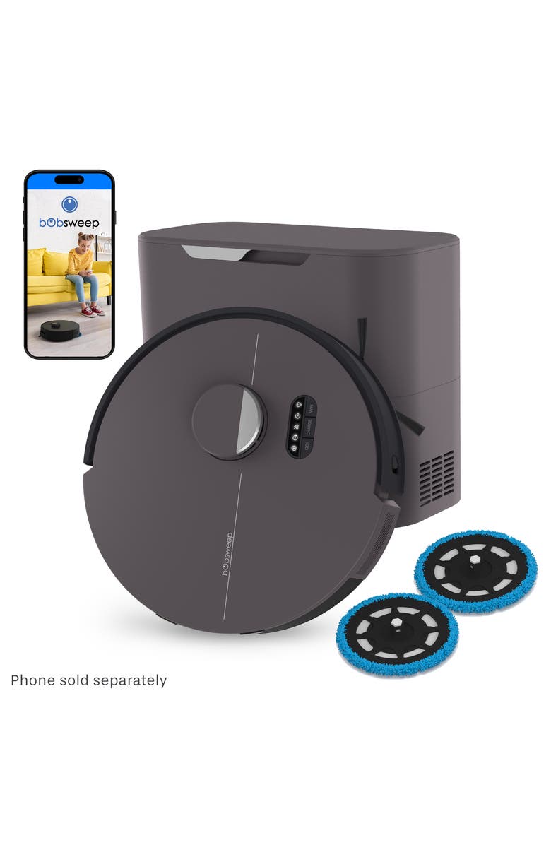 BOBSWEEP Dustin Combo Robot Vacuum & DualSpin Mop, Main, color, Twilight