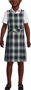 Lands' End Girls Plus Top of Knee Plaid Jumper