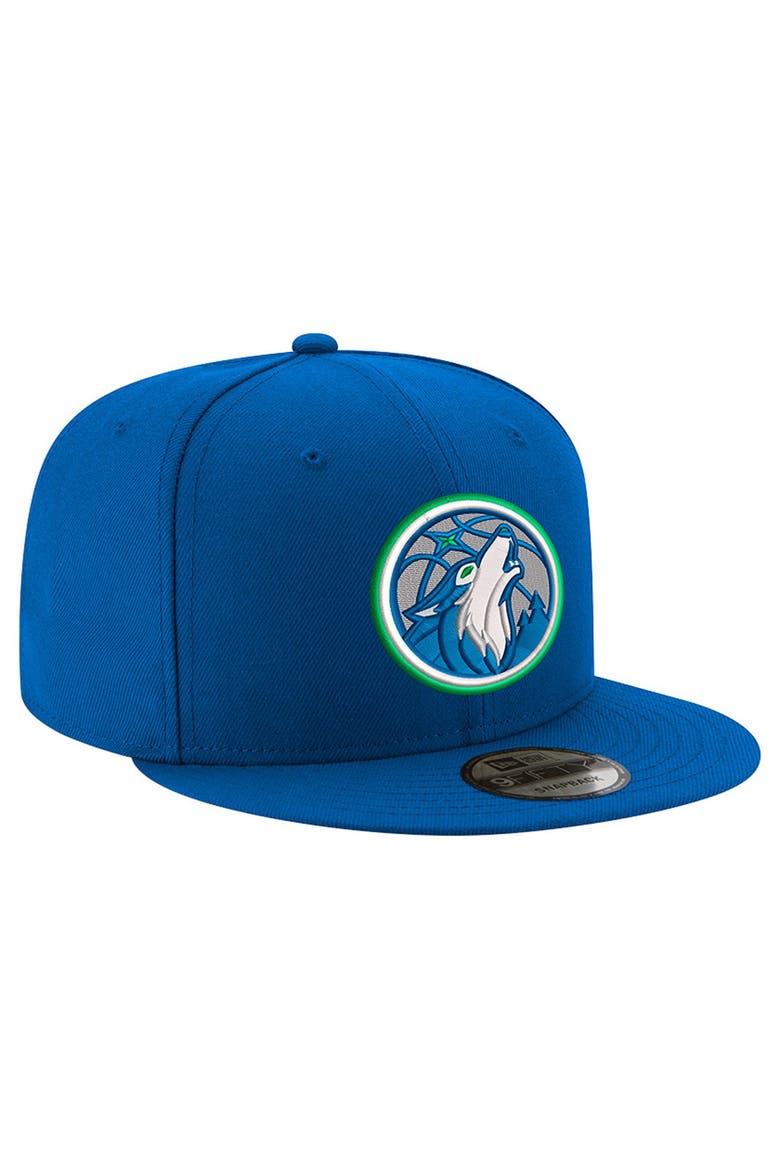 Men's New Era Blue Minnesota Timberwolves 9FIFTY Snapback Hat, Alternate, color, Blue