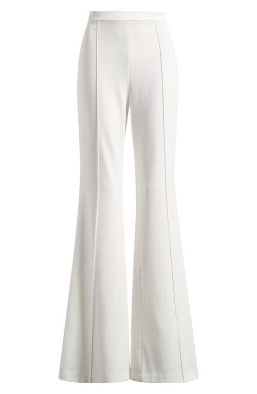 Nadine Merabi Charlotte Pintuck Pleat Wide Leg Pants In White