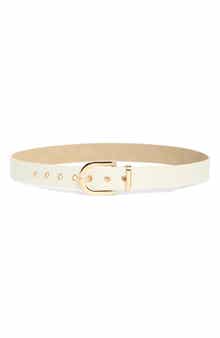 Steve Madden Smooth Faux Leather Belt
