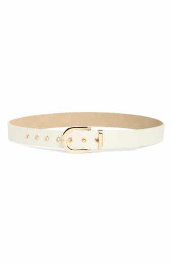 Steve Madden Smooth Faux Leather Belt