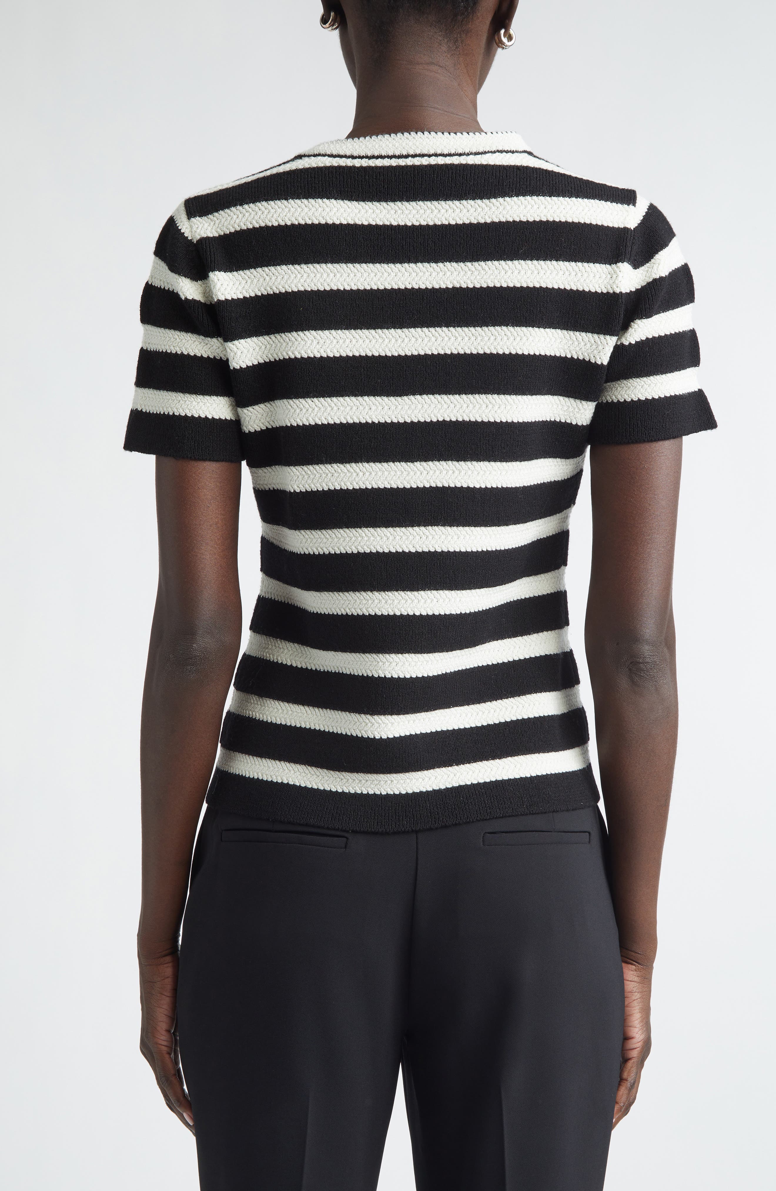 Breton Stripe Wool Blend Sweater - image 4