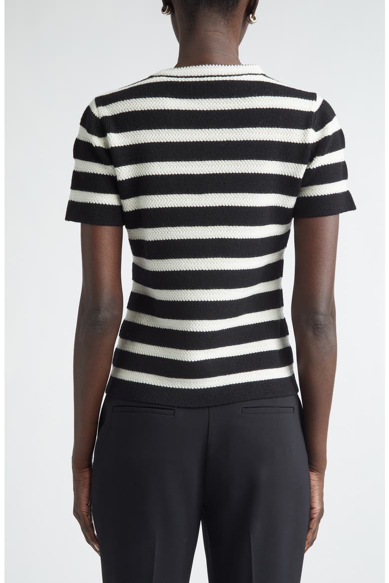 Breton Stripe Wool Blend Sweater, Alternate, color, BLACK / ECRU MULTI