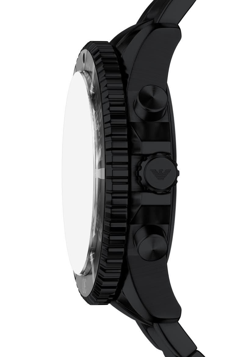 World Explorer Solar Chronograph Bracelet Watch, 43.5mm, Alternate, color, BLACK
