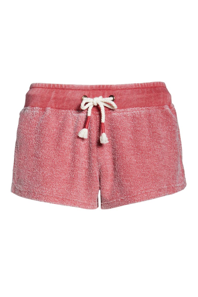 Reverse Terry Baja Shorts, Alternate, color, WASHED RED