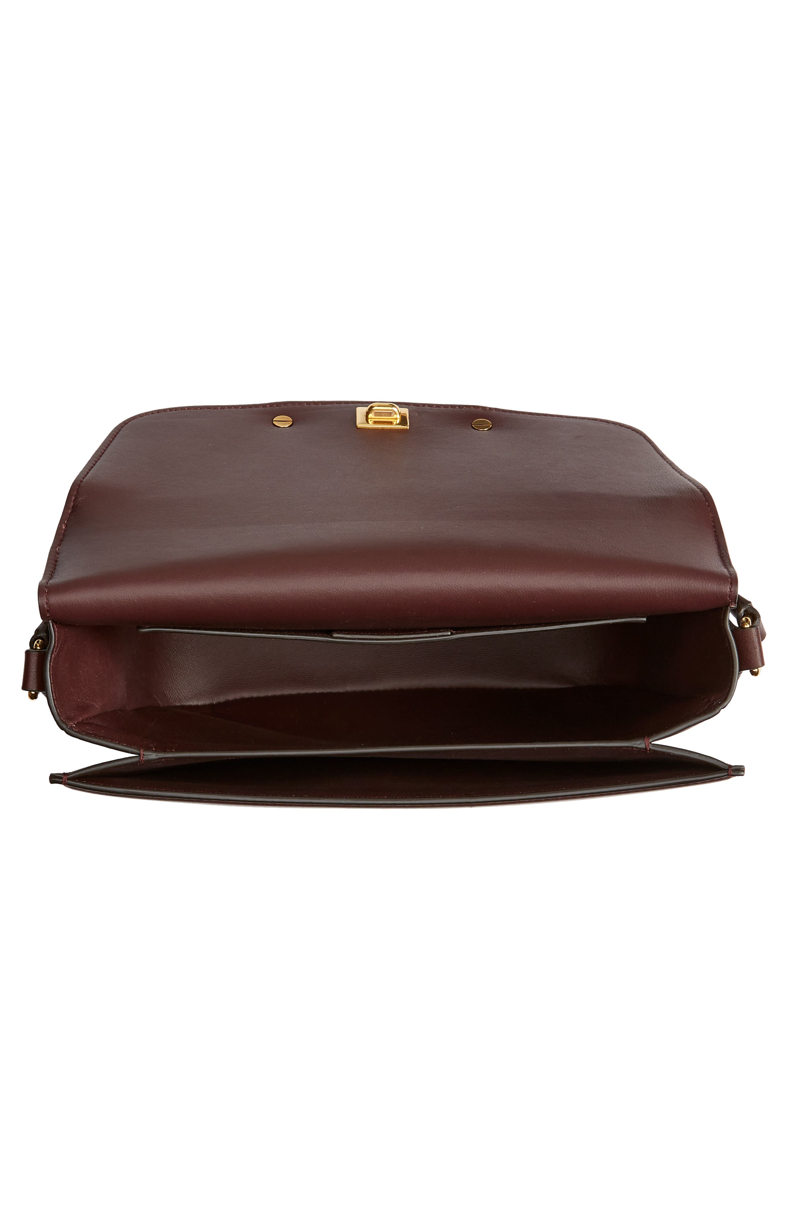 FERRAGAMO Trapezio Canvas & Leather Crossbody Bag, Alternate, color, 