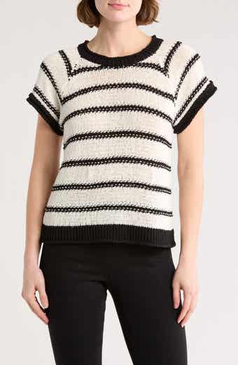 Democracy Stripe Open Stitch Sweater