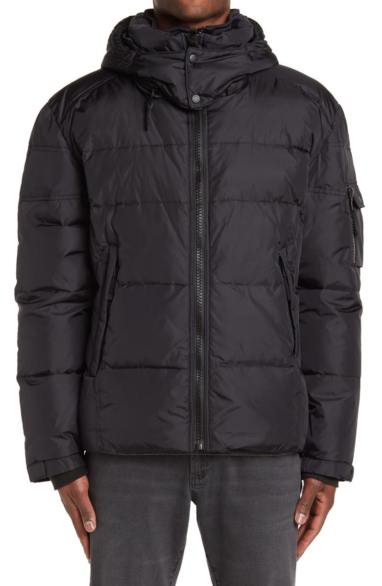 S13 Matte Hooded Down Parka Jacket, Alternate, color, 