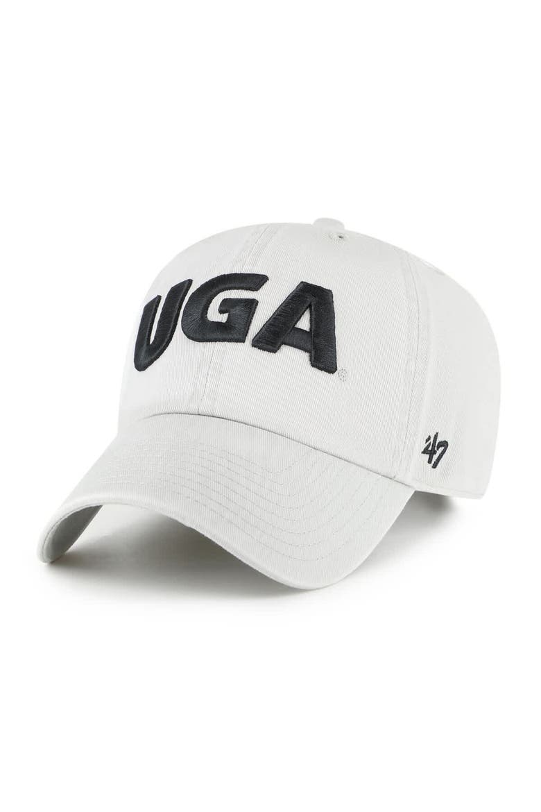 Men's '47 Gray Georgia Bulldogs Clean Up Adjustable Hat, Main, color, Gray
